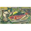 Image 2 : Georges Braque French Cubist Oil on Panel Still