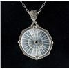 Image 2 : Vintage Victorian Style Glass and Onyx Necklace