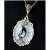 Image 3 : Vintage Victorian Style Glass and Onyx Necklace