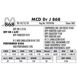 868 - MCD Dr J 868