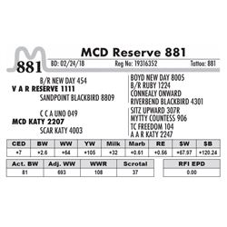 881 - MCD Reserve 881