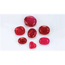 Bag of 5 Assorted RED RUBIES Tested Natural All for 1 Money