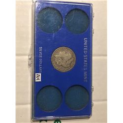 1901 O Semi Key Date Morgan Silver Dollar comes in a 5 Silver Dollars Hard Display Case