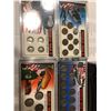 Image 2 : INCREDIBLE Original 1941-1945 WWII Coin Collection has 5 Hard Display Cased Sets of Coins including