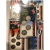 Image 3 : INCREDIBLE Original 1941-1945 WWII Coin Collection has 5 Hard Display Cased Sets of Coins including