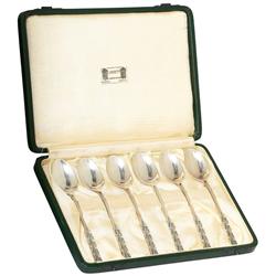 Liberty & Co.spoons, set of six, sterling