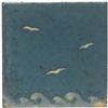 Image 1 : Grueby tile, birds and waves 