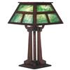 Image 1 : Arts & Crafts lamp, oak 