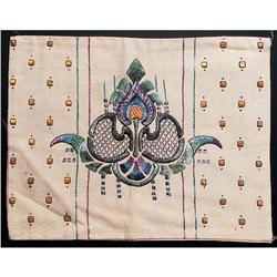 Arts & Crafts pillowcases, runner