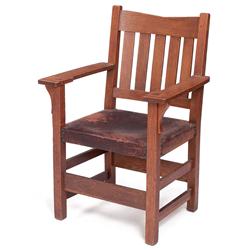 Gustav Stickley arm chair,#354 1/2A 