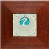 Image 1 : Rookwood trivet, crane in a turquoise