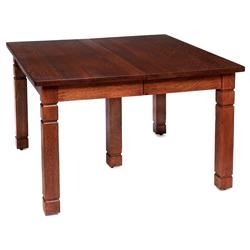 Arts & Crafts dining table, square top