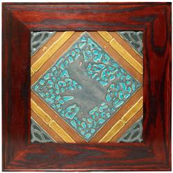 Rookwood tile, large form, stylized design  