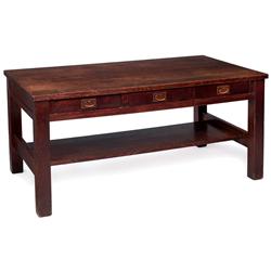 Gustav Stickley library table, #619