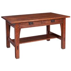Good Gustav Stickley library table