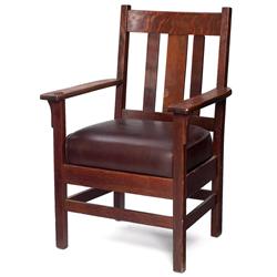 JM Young armchair, signed 