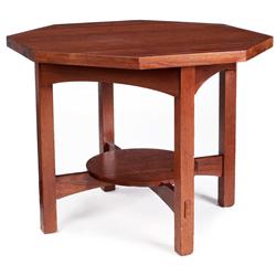 Arts & Crafts table, octagonal top