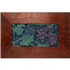 Image 1 : Rookwood Faience tile, two tiles, grapes 