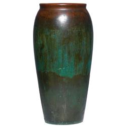 Clewell vase, copper clad pottery