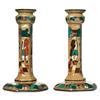 Image 1 : Buffalo Pottery candlesticks, two