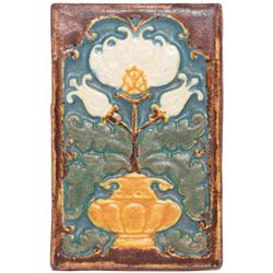 Claycraft tile, floral design