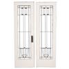 Image 1 : Prairie School doors, pair, geometric design