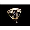 Image 1 : Art Nouveau pin,diamond shaped