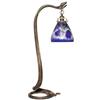 Image 1 : Edgar Brandt lamp, bronze snake with Daum shade 