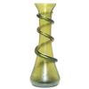 Image 1 : Loetz vase, slender form in green glass