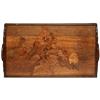 Image 1 : Gallé tray, handled form in wood with marquetry