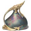 Image 1 : Carlsbad ewer,iridescent glaze with applied gold