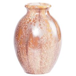 Mougin vase,bulbous form crystalline glaze 