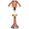 Image 1 : L.C. Tiffany candlestick lamp, favrile glass