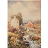Image 1 : J.R.Miller a pair of watercolors, Village scene