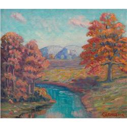 Carl Oscar August Erickson, Landscape, oil