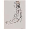 Image 1 : Thomas Hart Benton Sketch of a Woman, ink