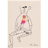 Image 1 : Ben Shahn, Figure with Ice Cream Cone, ink