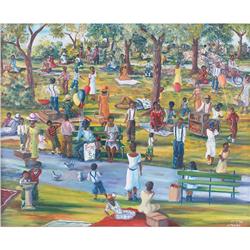 Spears, Reunion in Park, oil