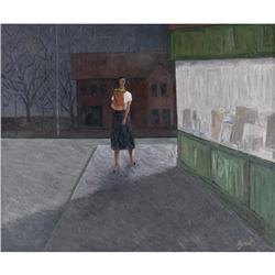 Gibson Byrd, Streetscene, oil