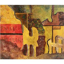 Myron Kozman, Abstact, oil