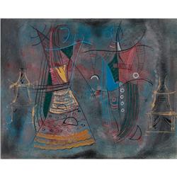 Konrad Cramer, Abstract, casein/paper
