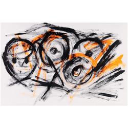 Louis Schanker, Abstract,, oil