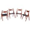 Image 1 : Hans Wegner chairs,four 