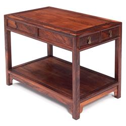 Scandinavian Modern end table, rosewood, 