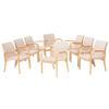 Image 1 : Alvar Aalto E45 dining chairs, set of eight