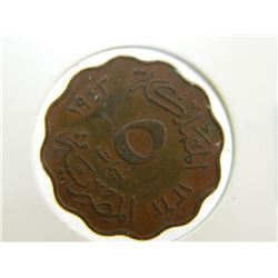 COIN - EGYPT - 5 MILLIEMES - 1938-1943