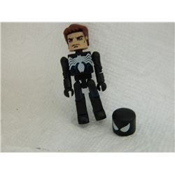 MINI FIGURE - BLACK SPIDERMAN - WITH EXTRA HAIR
