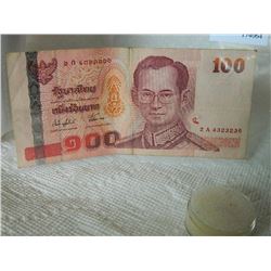 PAPER NOTE - THAILAND - 100 BAHT