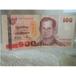 PAPER NOTE - THAILAND - 100 BAHT