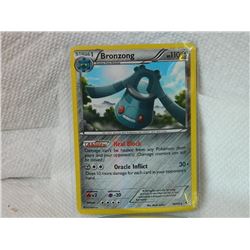 POKEMON COLLECTOR CARD IN CLEAR PROTECTIVE SLEEVE - BRONZONG - 76/99 - HALO